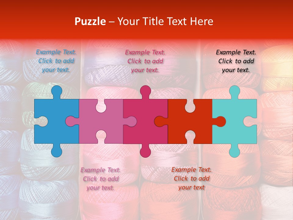 Fabric Cotton Wool PowerPoint Template