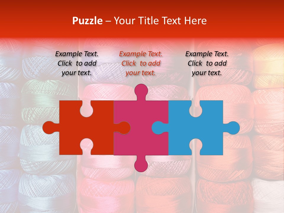 Fabric Cotton Wool PowerPoint Template