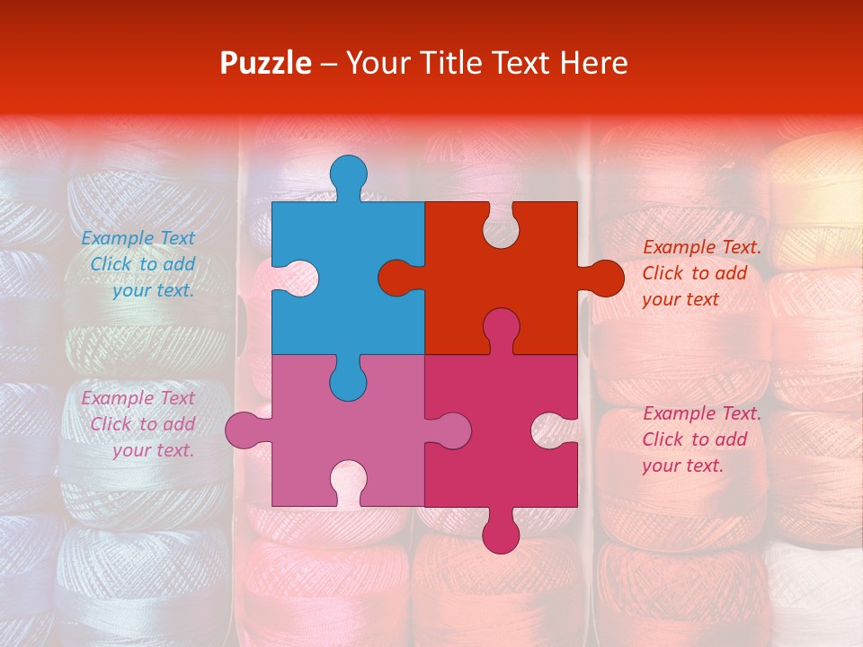 Fabric Cotton Wool PowerPoint Template