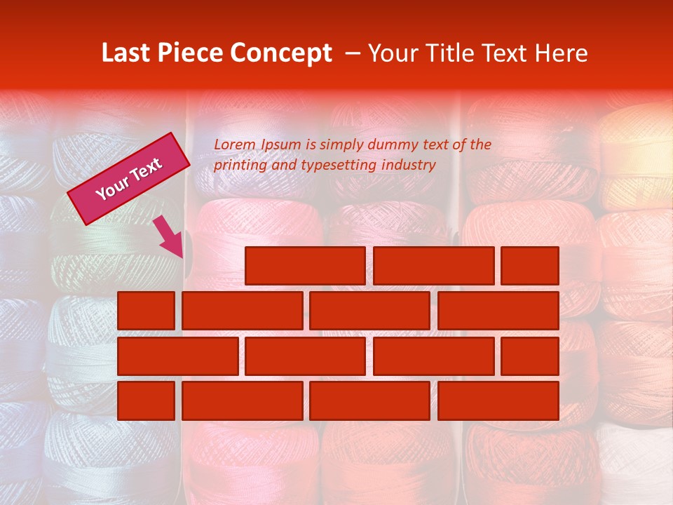 Fabric Cotton Wool PowerPoint Template