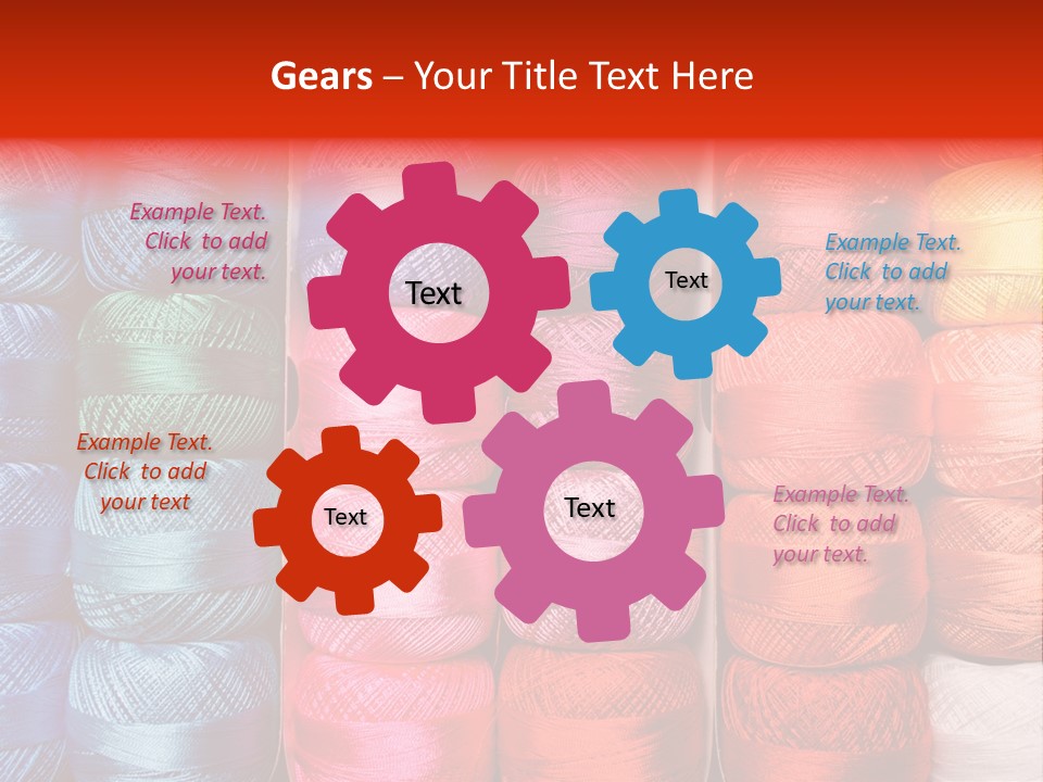 Fabric Cotton Wool PowerPoint Template