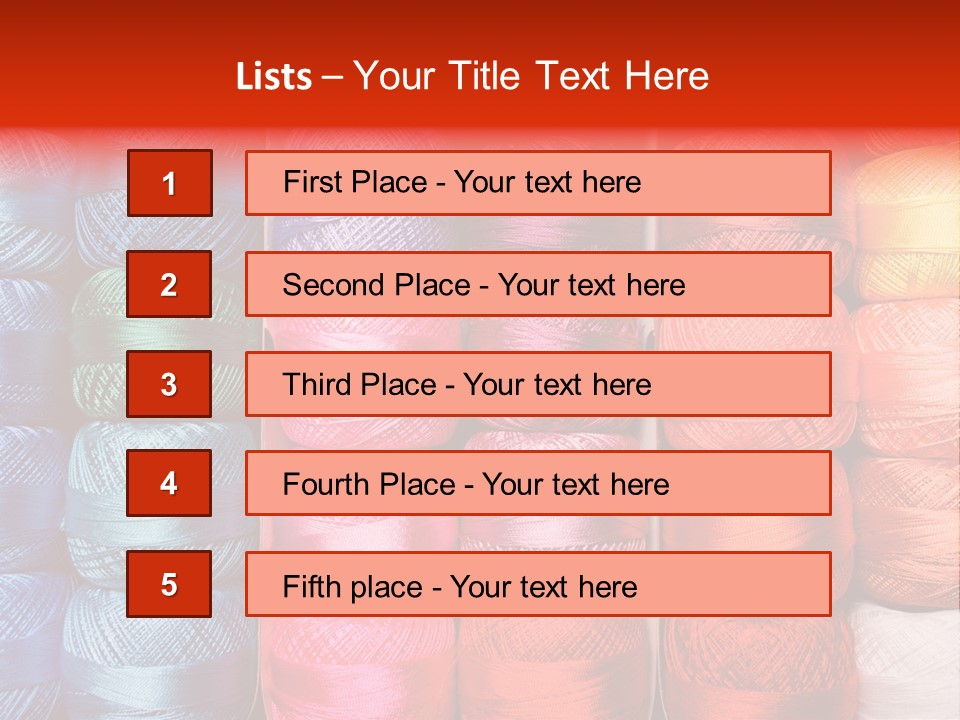Fabric Cotton Wool PowerPoint Template