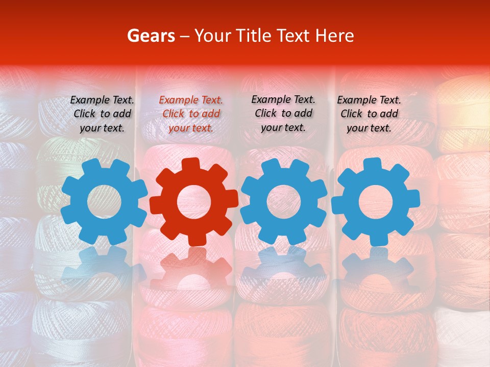 Fabric Cotton Wool PowerPoint Template