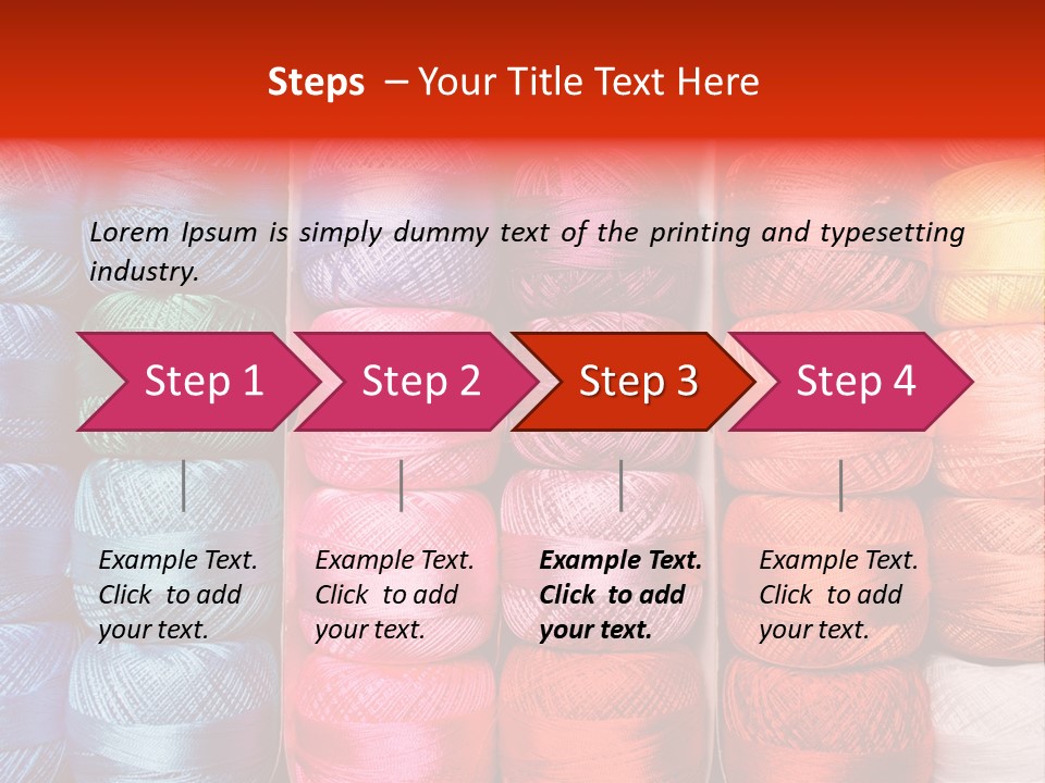 Fabric Cotton Wool PowerPoint Template