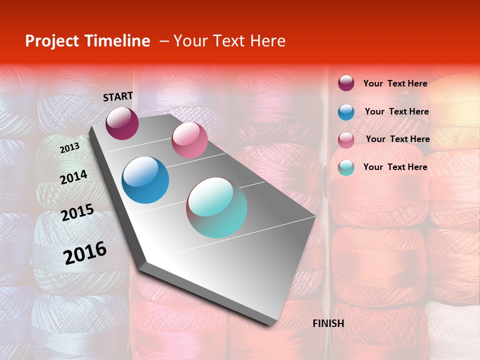 Fabric Cotton Wool PowerPoint Template