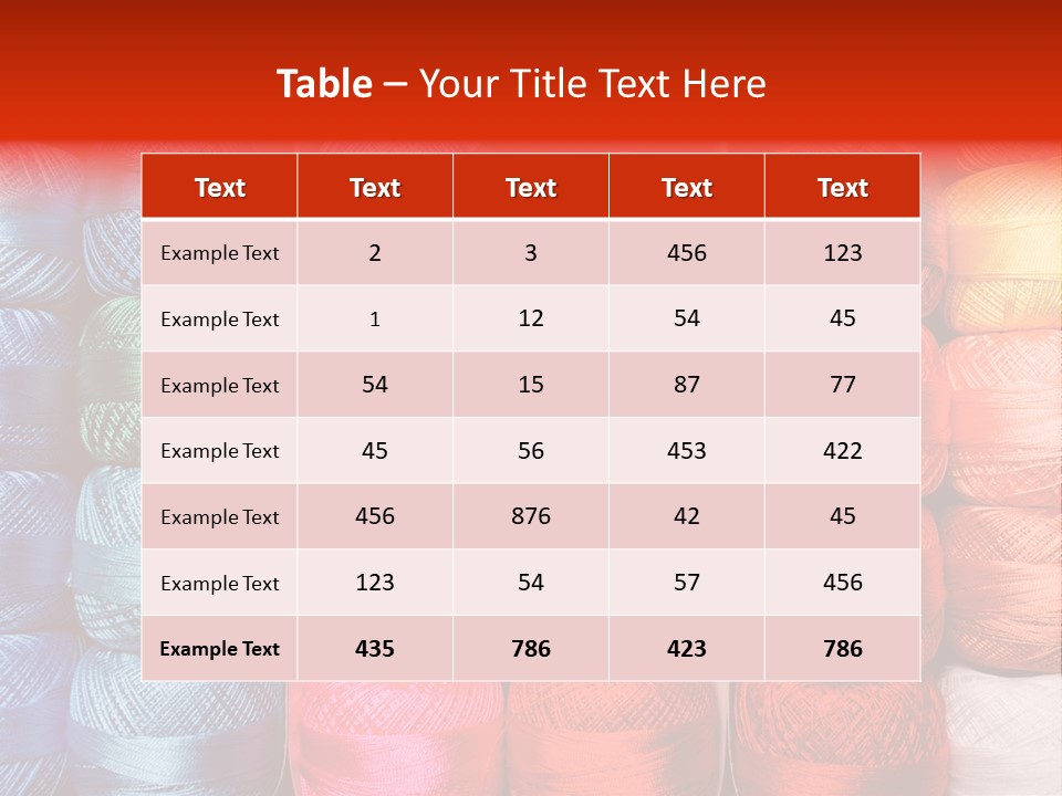 Fabric Cotton Wool PowerPoint Template