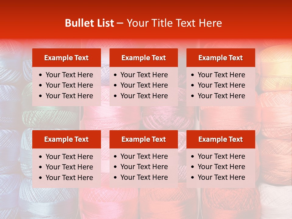 Fabric Cotton Wool PowerPoint Template