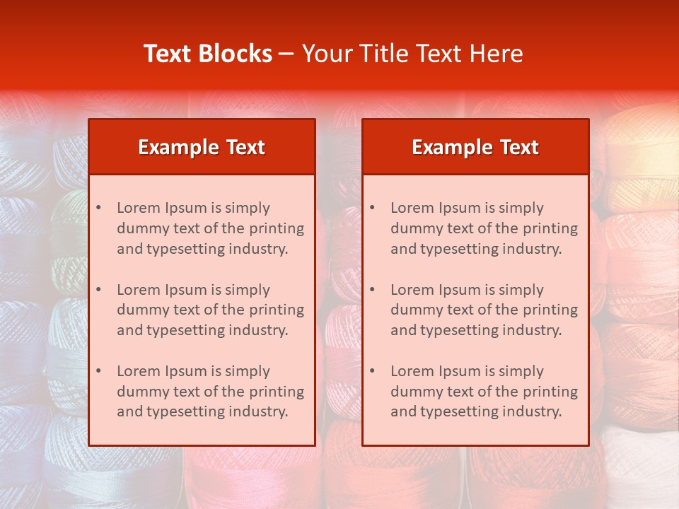 Fabric Cotton Wool PowerPoint Template