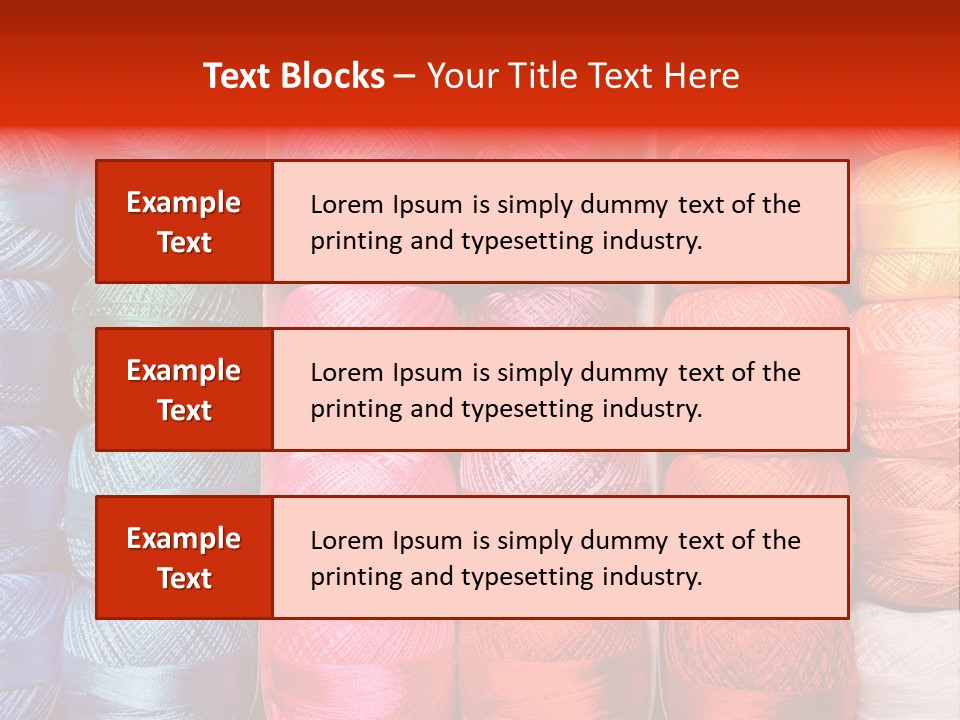 Fabric Cotton Wool PowerPoint Template