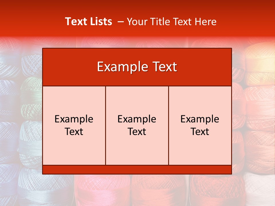 Fabric Cotton Wool PowerPoint Template