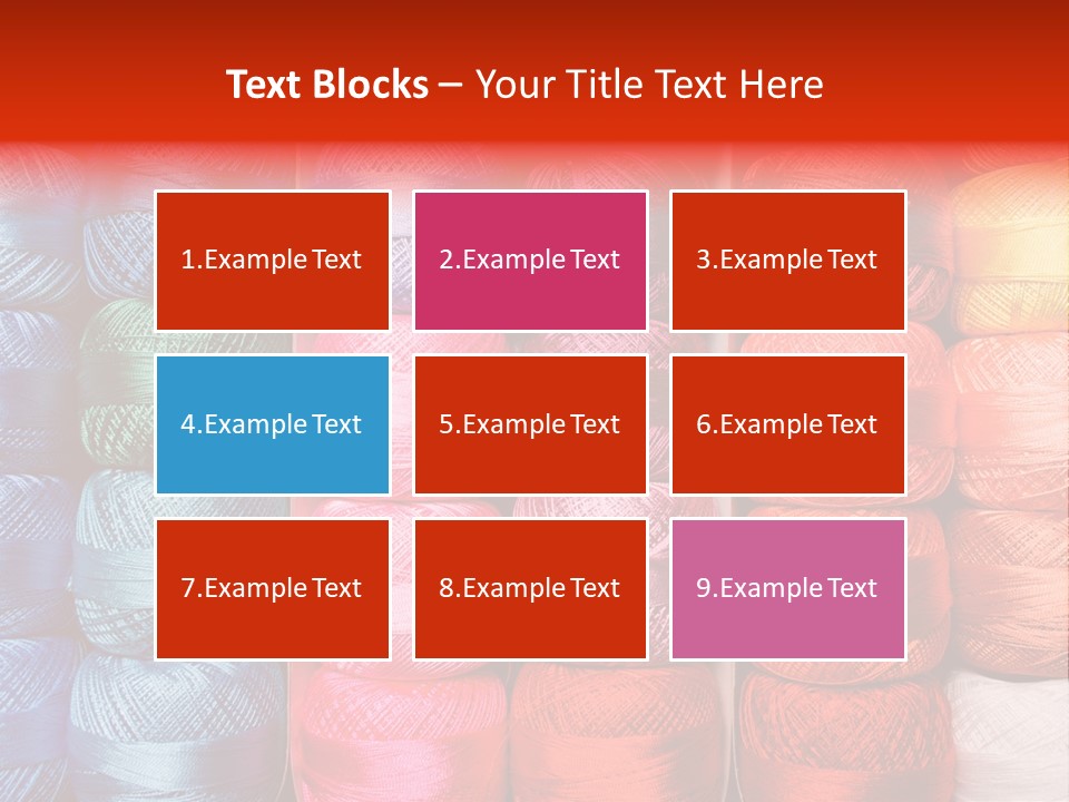 Fabric Cotton Wool PowerPoint Template