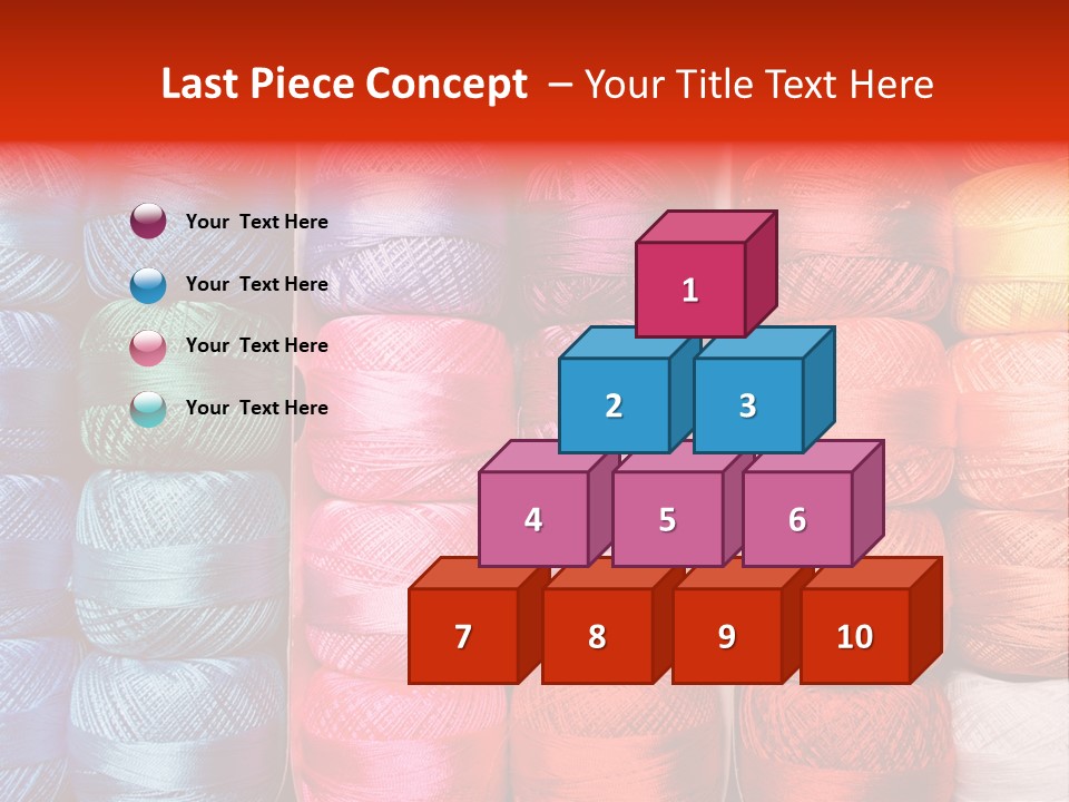 Fabric Cotton Wool PowerPoint Template