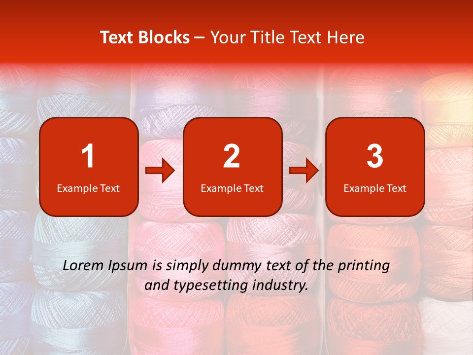 Fabric Cotton Wool PowerPoint Template