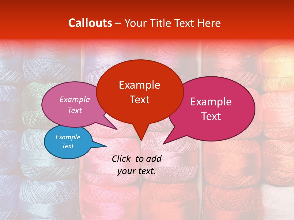 Fabric Cotton Wool PowerPoint Template