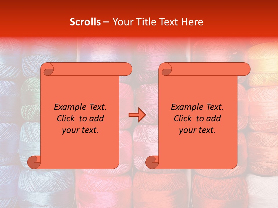 Fabric Cotton Wool PowerPoint Template