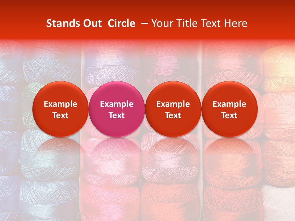 Fabric Cotton Wool PowerPoint Template