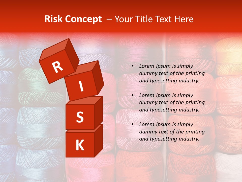 Fabric Cotton Wool PowerPoint Template