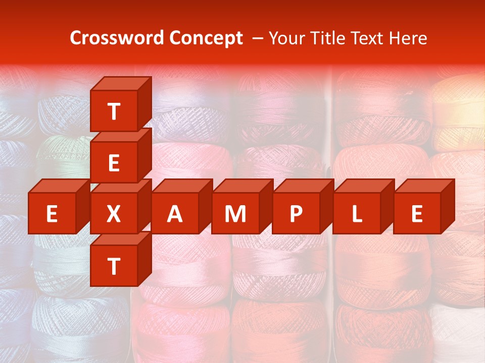 Fabric Cotton Wool PowerPoint Template