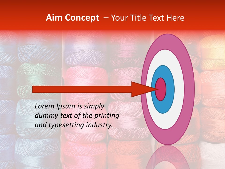 Fabric Cotton Wool PowerPoint Template