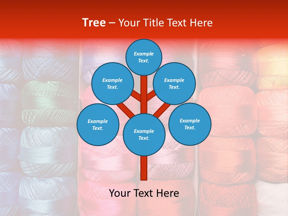 Fabric Cotton Wool PowerPoint Template