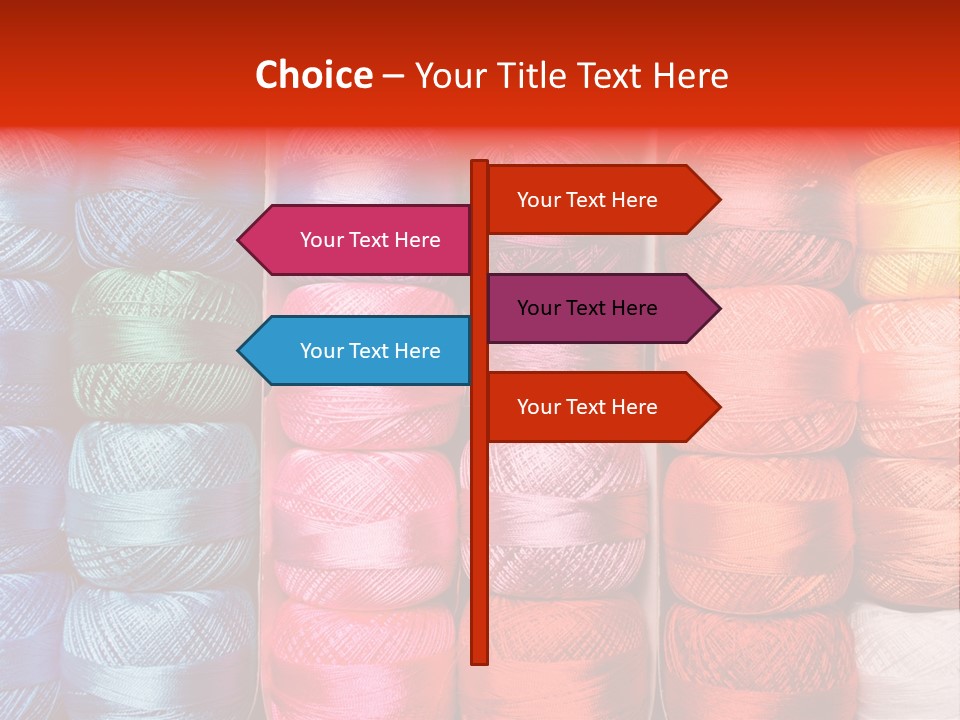 Fabric Cotton Wool PowerPoint Template