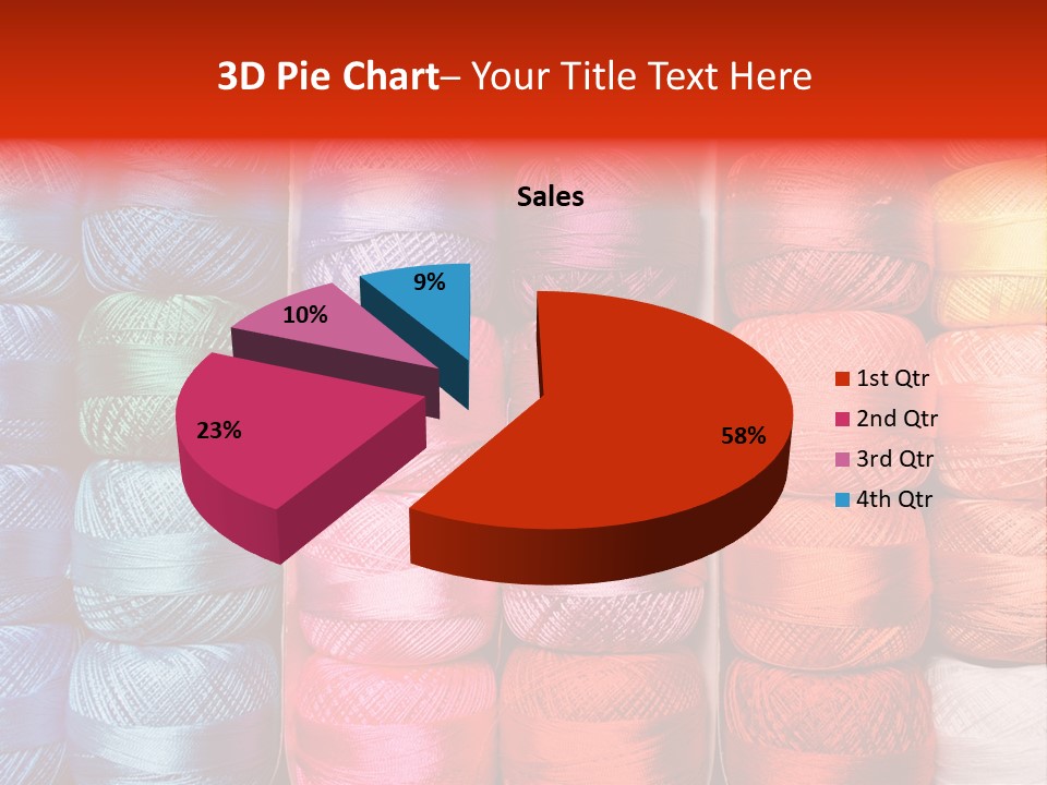 Fabric Cotton Wool PowerPoint Template