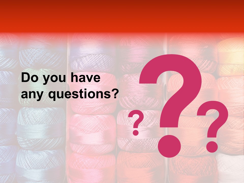 Fabric Cotton Wool PowerPoint Template