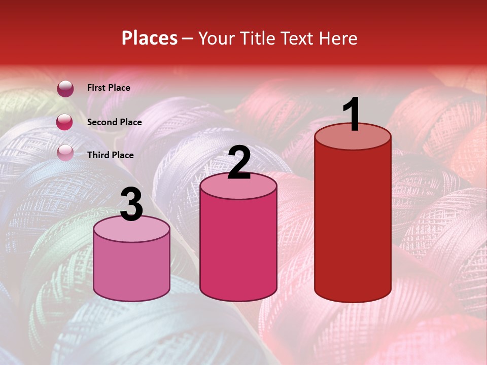 Spectrum Objects Embroidery PowerPoint Template