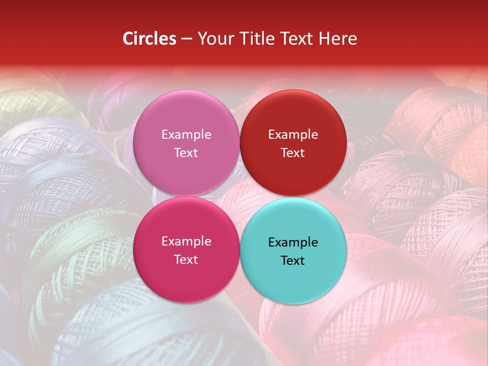 Spectrum Objects Embroidery PowerPoint Template