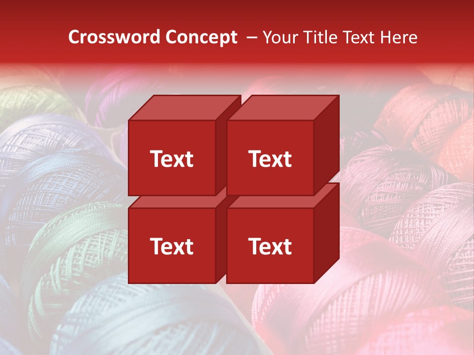 Spectrum Objects Embroidery PowerPoint Template