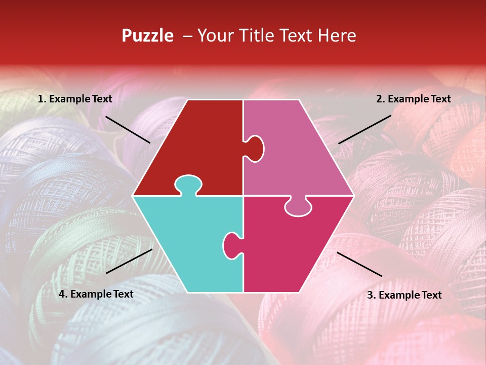 Spectrum Objects Embroidery PowerPoint Template