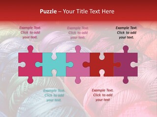 Spectrum Objects Embroidery PowerPoint Template