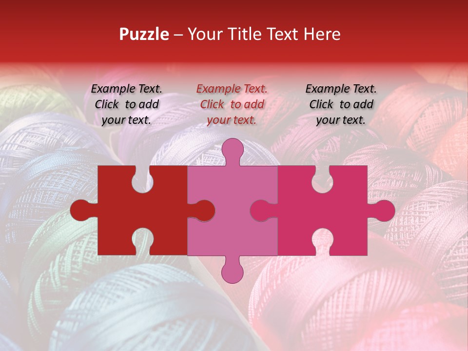 Spectrum Objects Embroidery PowerPoint Template