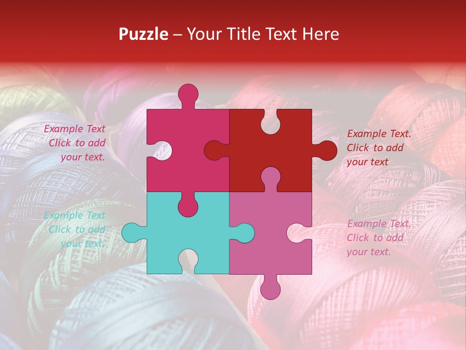 Spectrum Objects Embroidery PowerPoint Template