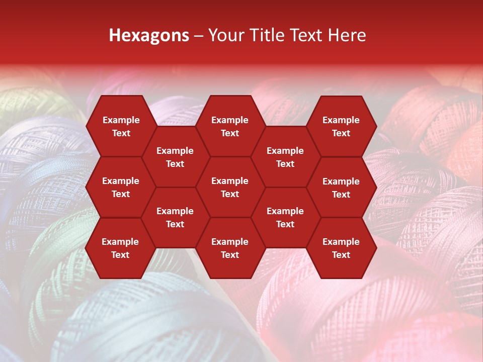 Spectrum Objects Embroidery PowerPoint Template