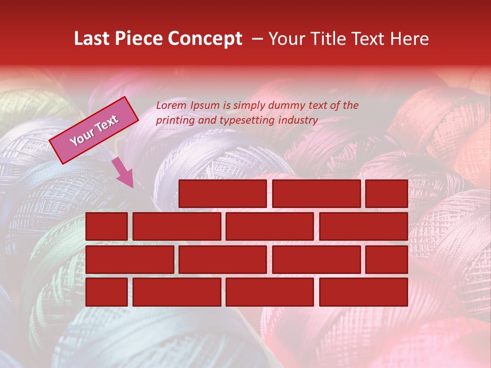 Spectrum Objects Embroidery PowerPoint Template