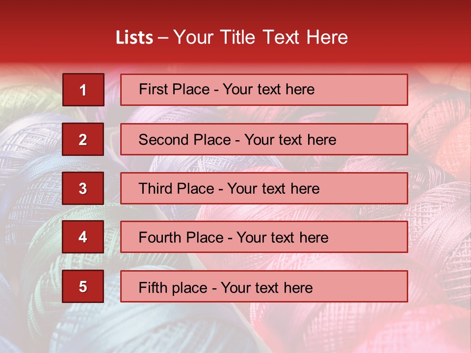 Spectrum Objects Embroidery PowerPoint Template