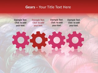 Spectrum Objects Embroidery PowerPoint Template