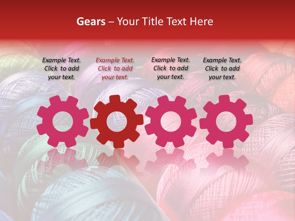 Spectrum Objects Embroidery PowerPoint Template