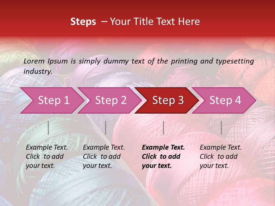 Spectrum Objects Embroidery PowerPoint Template