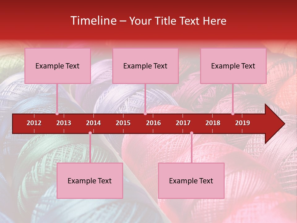 Spectrum Objects Embroidery PowerPoint Template