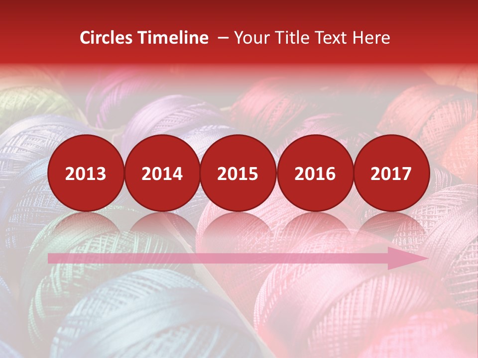 Spectrum Objects Embroidery PowerPoint Template