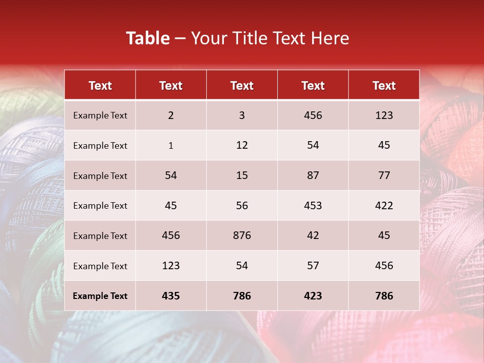 Spectrum Objects Embroidery PowerPoint Template
