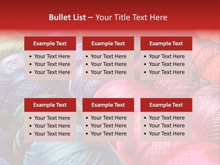 Spectrum Objects Embroidery PowerPoint Template