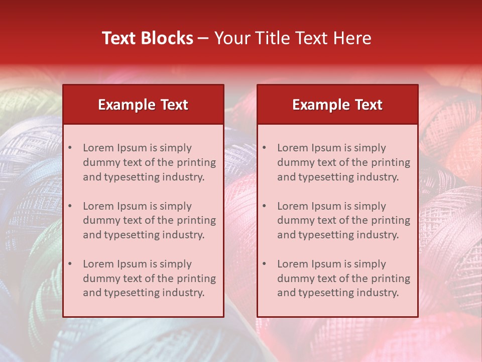 Spectrum Objects Embroidery PowerPoint Template