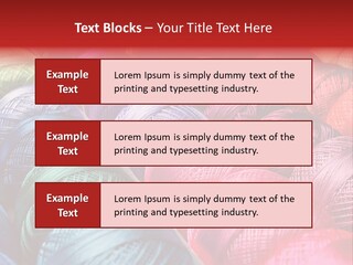 Spectrum Objects Embroidery PowerPoint Template