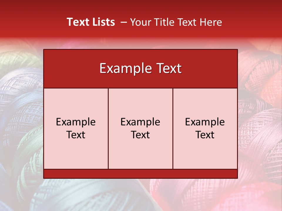 Spectrum Objects Embroidery PowerPoint Template