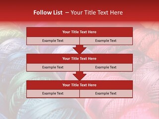 Spectrum Objects Embroidery PowerPoint Template