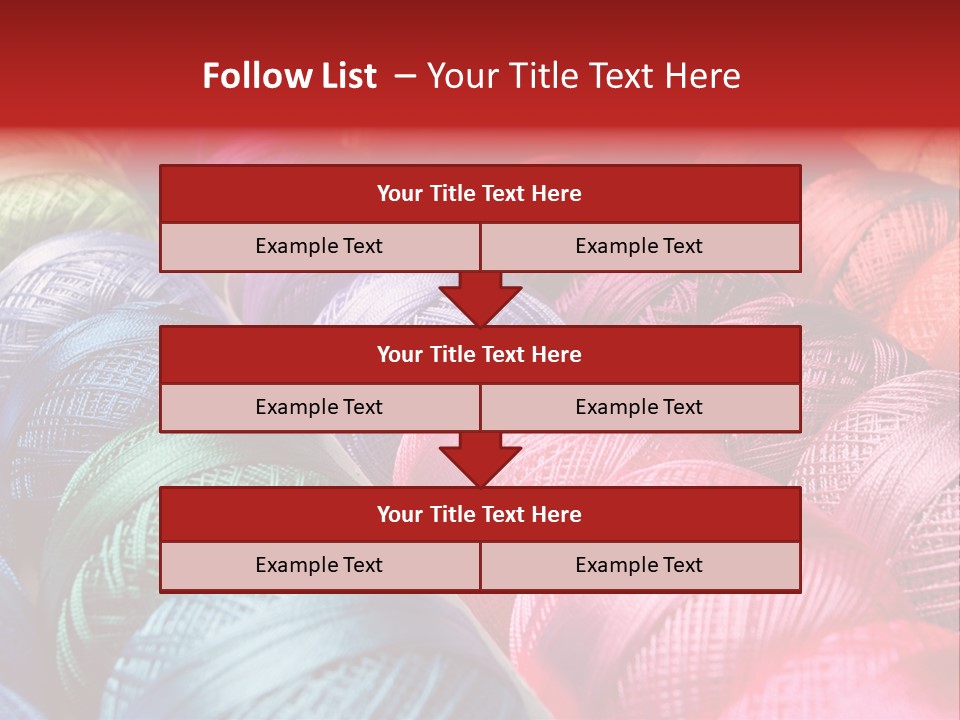 Spectrum Objects Embroidery PowerPoint Template