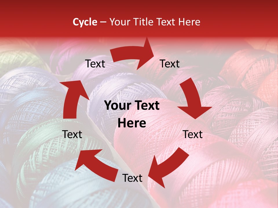 Spectrum Objects Embroidery PowerPoint Template